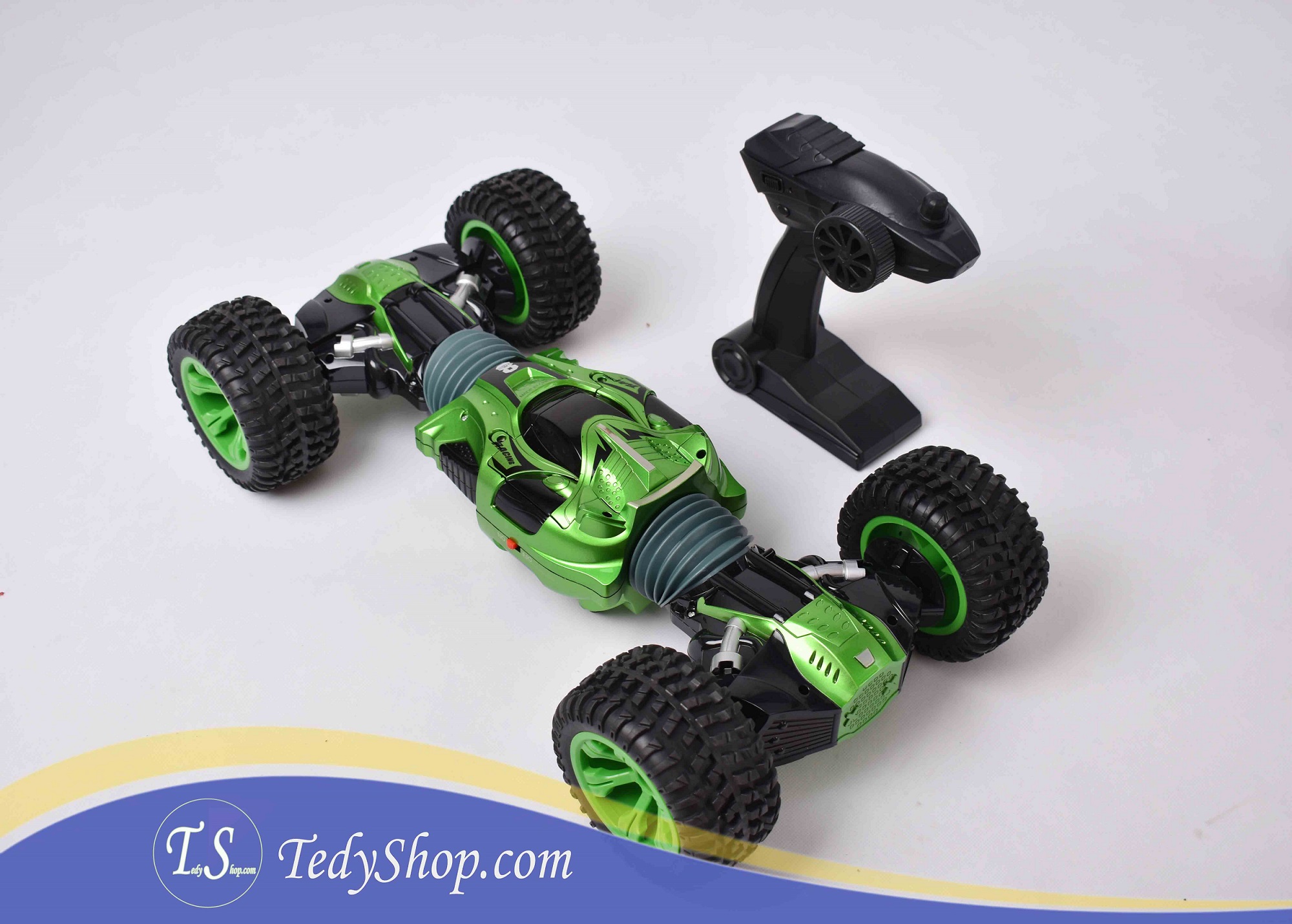 ماشین کنترلی سبزROCK-CRAWLER (2) ماشین کنترلی صخره نورد آفرود - تصویر 1