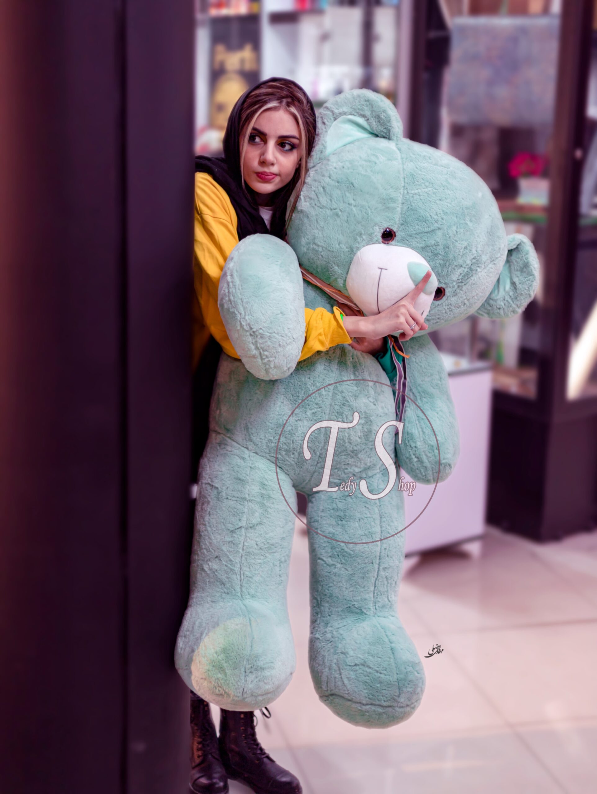 IMG_5245 خرس سبز مکس اورجینال 150 سانتی - تصویر 1