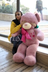 خرس کالباسی پاپیون چرمی 170 سانتی - تصویر 2